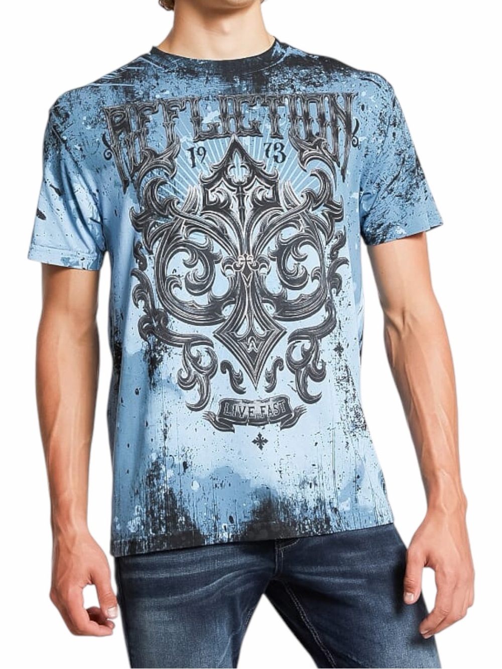 AFFLICTION Fate Obscure T-Shirt Size Small